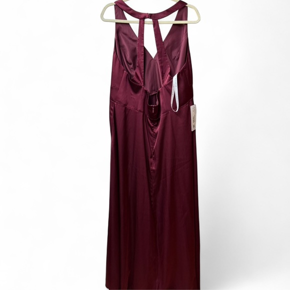 Azazie Burgundy Maxi Dress - Picture 9 of 10